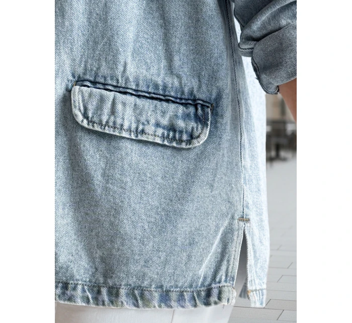 Dámská oversize džínová bunda RUNAWAY modrá FashionStreet TY4906