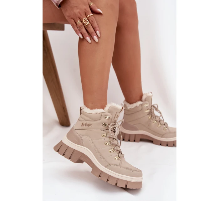 Zateplené dámské workery model 21728471 Béžové - Lee Cooper