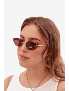 Dámské sluneční brýle s UV filtrem tmavě růžové