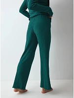 Versatile Rib Straight Trousers - Green - TRIUMPH Green - TRIUMPH
