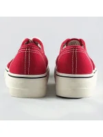 Červené šněrovací tenisky s vyšší podrážkou model 17134050 - ANDY-Z