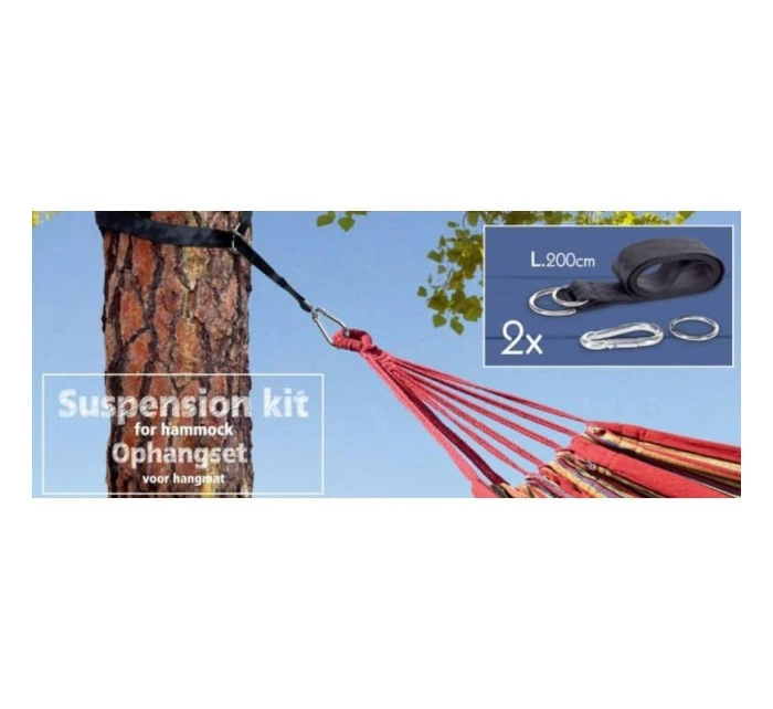 POPRUHY POPRUHY ÚCHYTY KARABINY ZÁVĚSNÉ UCHYCENÍ K HOUPACÍ SÍTI PROGARDEN