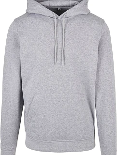 Build your Brand BB 001 Pánská mikina s kapucí 56.B001 heather grey