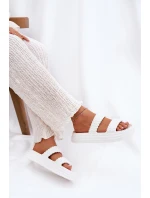 Pěnové Lehké Dámské Sandały Na Platformě model 21691462 Bílé - S.Barski