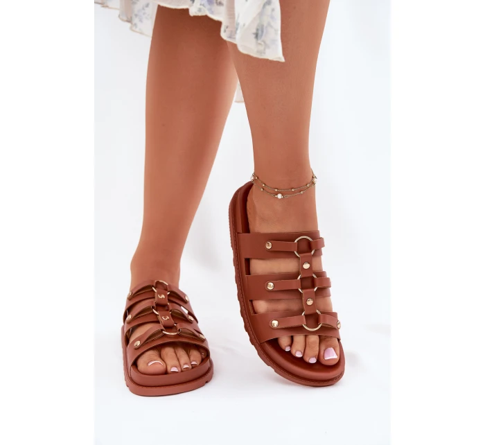 Dámské Pantofle S Pásky Camel Pasiriela Dámské Pantofle S Pásky Camel Pasiriela