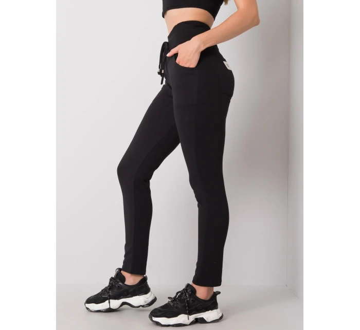 Spodnie dresowe RV DR model 20540947 czarny - FPrice Spodnie dresowe RV DR model 20540947 czarny - FPrice