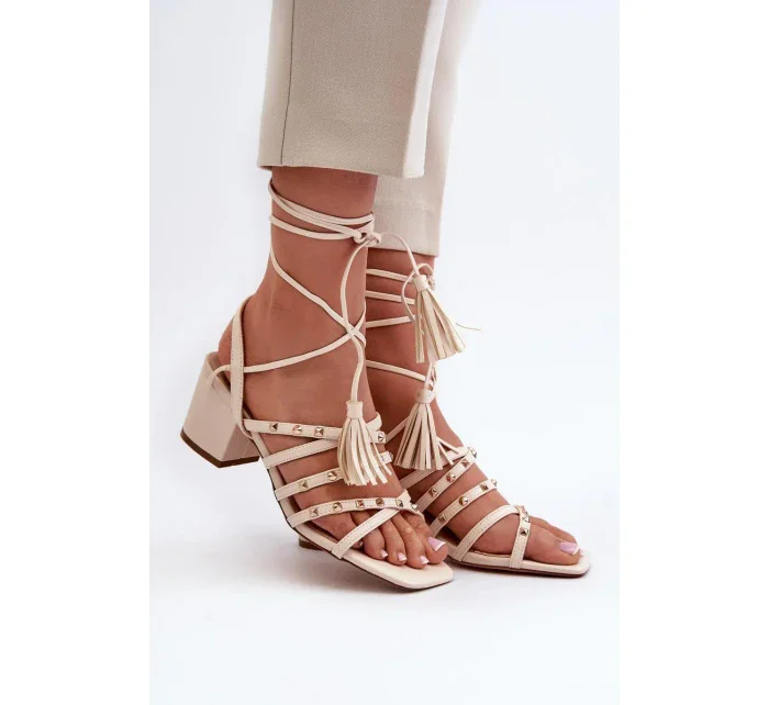 Sandály na podpatku model 197583 Step in style Sandály na podpatku model 197583 Step in style