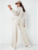 Dámská oversize džínová bunda light beige model 21972728 - Dstreet
