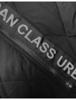 Černá dámská prošívaná vesta s ozdobnou páskou (16M9118-392) Černá dámská prošívaná vesta s ozdobnou páskou (16M9118-392)