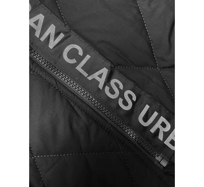 Černá dámská prošívaná vesta s ozdobnou páskou (16M9118-392) Černá dámská prošívaná vesta s ozdobnou páskou (16M9118-392)