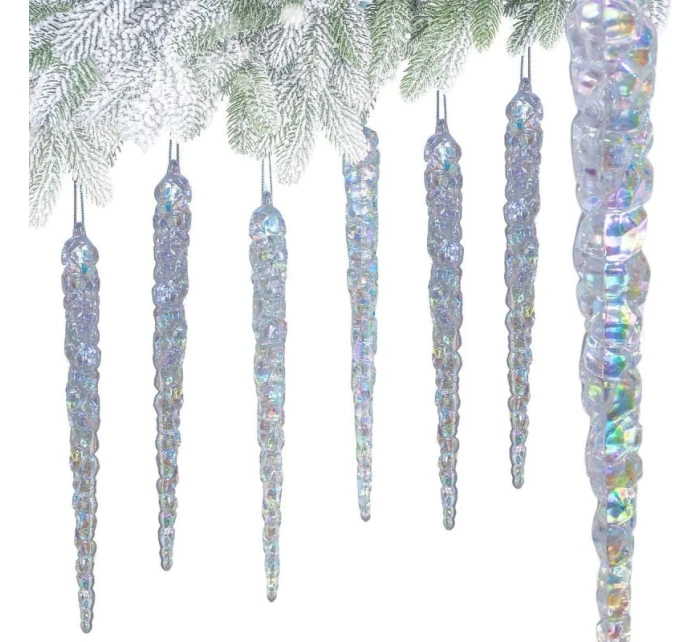 RAMPOUCHY - DUHOVÁ ZÁVĚSNÁ DEKORACE 17,5 CM 6 KS