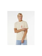 Koszulka męska model 22245107 Icon Tee beżowa - Rip Curl Koszulka męska model 22245107 Icon Tee beżowa - Rip Curl