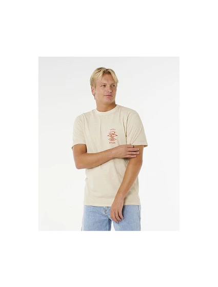 Pánské tričko RIP CURL Search Icon Tee, béžové Pánské tričko RIP CURL Search Icon Tee, béžové