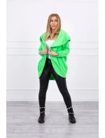 Bluza z krótkim suwakiem zielony neon
