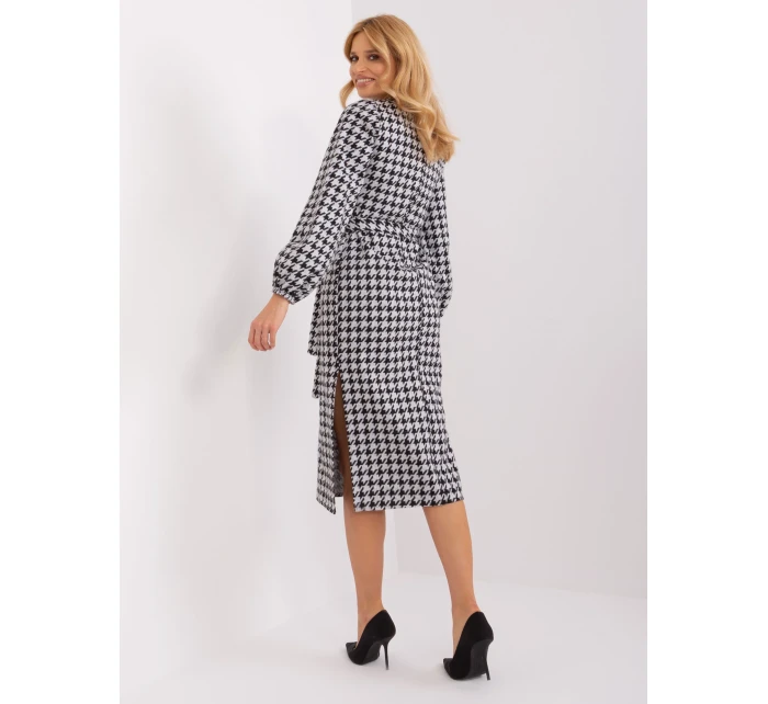LK SK 509516 šaty.04 bílá a černá