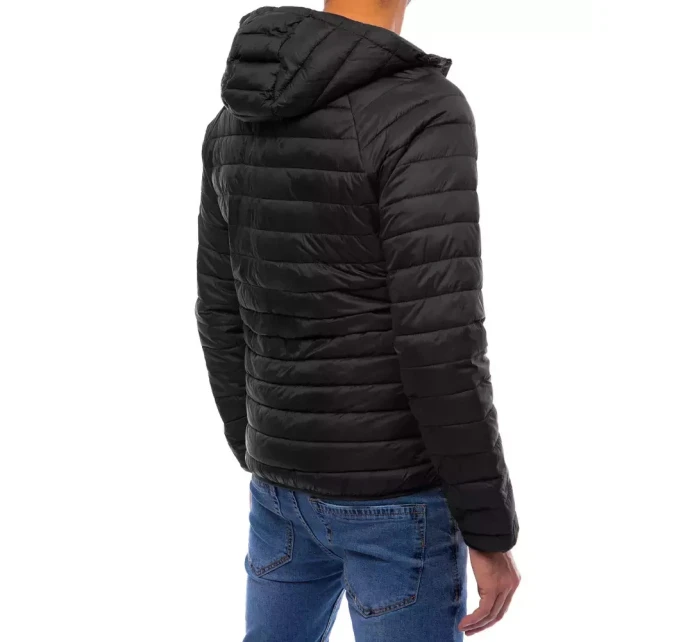 Pánská přechodná prošívaná bunda černá Dstreet TX4010