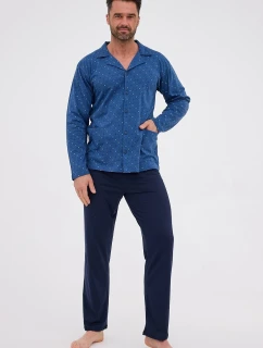 Pyžamo model 21410559 dlouhé/r rozepínací 3XL5XL - Cornette