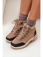 Dámské Trekingové Boty Big Star SS274095 Béžové Dámské Trekingové Boty Big Star SS274095 Béžové