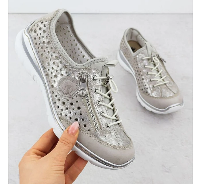 W  ažurové polobotky model 22113339 - Rieker