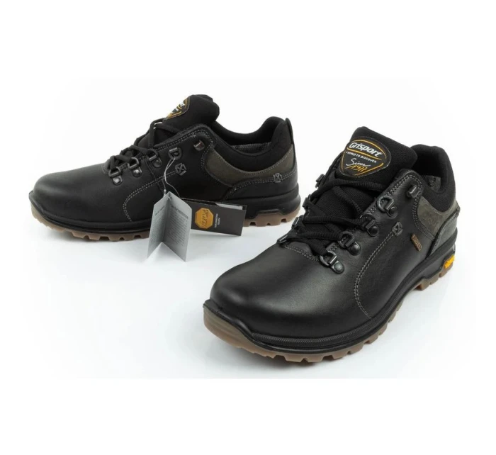 Grisport pánská treková obuv Nero oliato SPO-TEX leather black