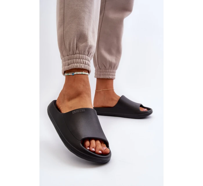 Lehké Dámské Žabky Big Star NN274A042 Černé Lehké Dámské Žabky Big Star NN274A042 Černé