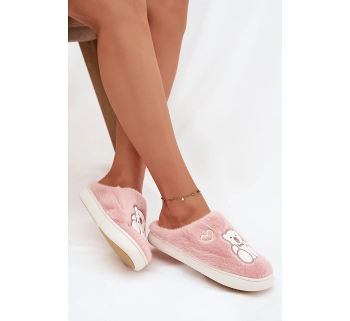 Kožešinové pantofle s růžové model 21772562 - Boto Kožešinové pantofle s růžové model 21772562 - Boto