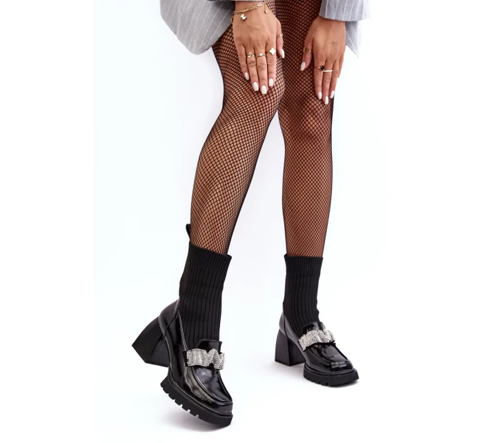 Dámské kotníkové boty na vysokém podpatku D&A Black Dámské kotníkové boty na vysokém podpatku D&A Black