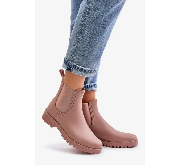 Dámské Holínky S Elastickými Vložkami Špinavě Růžové Ciariel