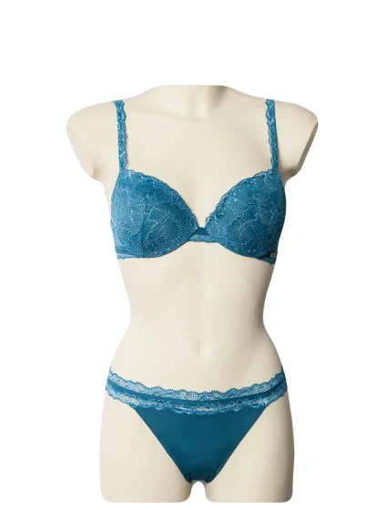 Kalhotky F3690E- petrolejová - Calvin Klein