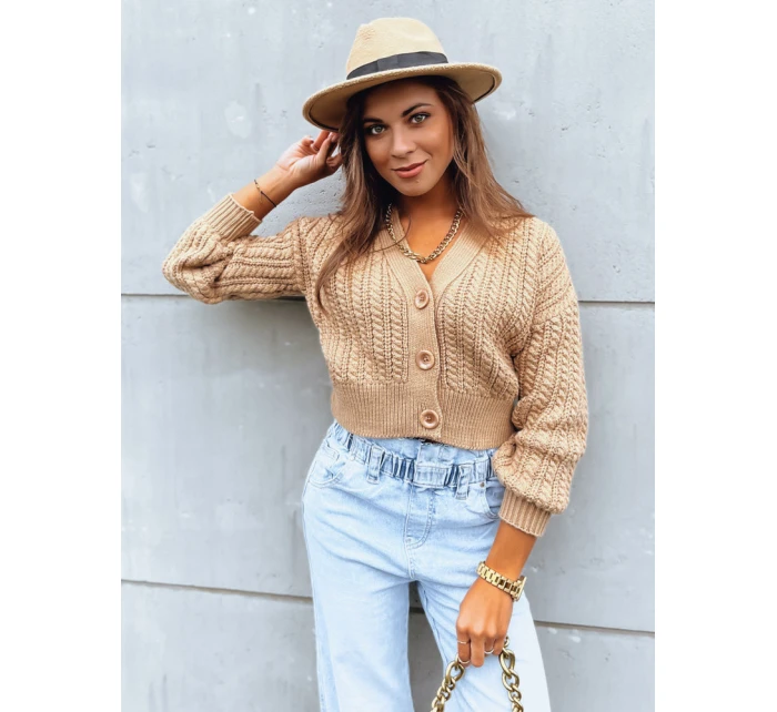 Dámský svetr MINERWA camel FashionStreet MY2200