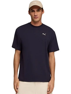 Pánské tričko Puma ESS Elevated Relaxed Tee, tmavě modré, 692018 16, pánské