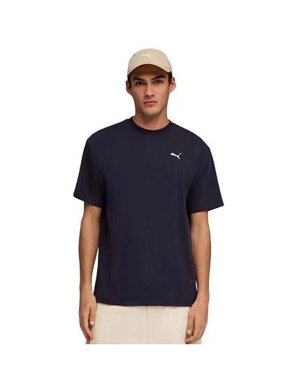 Pánské tričko Puma ESS Elevated Relaxed Tee, tmavě modré, 692018 16, pánské Pánské tričko Puma ESS Elevated Relaxed Tee, tmavě modré, 692018 16, pánské
