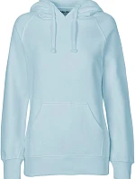 Neutral O 83101 Dámská mikina s kapucí z bio bavlny 77.8311 light blue