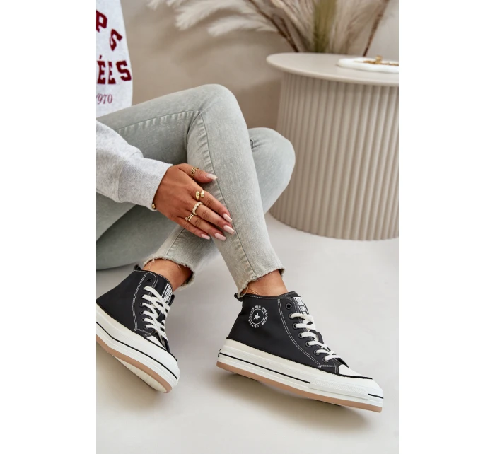 Zateplené Dámské Tenisky Na Platformě Eko Kůže Big Star model 21669602 Černé - Big Star Shoes