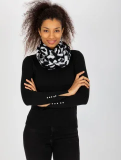 Tunelová šála AT KM ENEC B63 1.44P bílá a černá