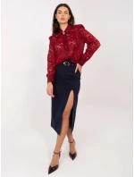 Koszula IT KS model 21795559 bordowy - FPrice Koszula IT KS model 21795559 bordowy - FPrice