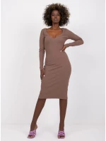 Šaty RV SK 7436.53 hnědá Šaty RV SK 7436.53 hnědá