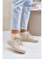 Zateplené model 20653417 Tenisky Dámské Big Star HiPoly System Béžové - Big Star Shoes Zateplené model 20653417 Tenisky Dámské Big Star HiPoly System Béžové - Big Star Shoes