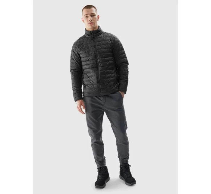 Pánská péřová bunda 4FAW23TDJAM239 20S Černá - 4F