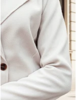 dámský oversize kabát dlouhý béžový Dstreet model 21981934 - FashionStreet