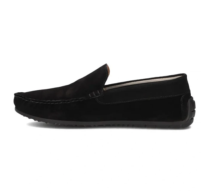 Pánské kožené mokasíny polobotky černé model 22061118 - FILIPPO Pánské kožené mokasíny polobotky černé model 22061118 - FILIPPO