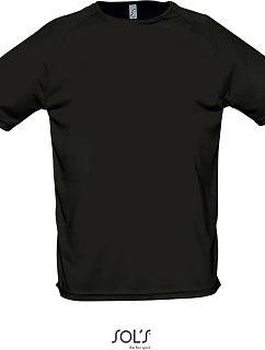 SOL'S Sporty Pánské raglánové sportovní tričko 25.1939 black