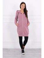 Mikina s kapucí tmavě růžová Mikina s kapucí tmavě růžová