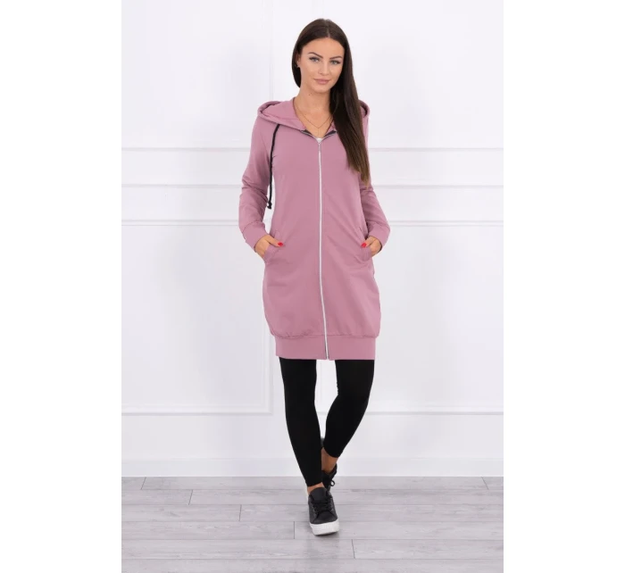 Mikina s kapucí tmavě růžová Mikina s kapucí tmavě růžová