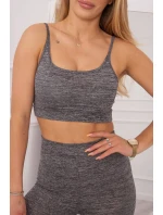 Sportovní set top + legíny černý Sportovní set top + legíny černý