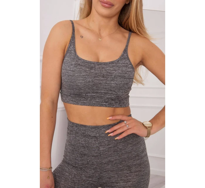 Sportovní set top + legíny černý Sportovní set top + legíny černý
