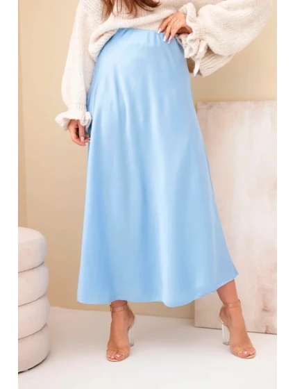 Sukně dámská viskózová model 21881417 modrá - K-Fashion