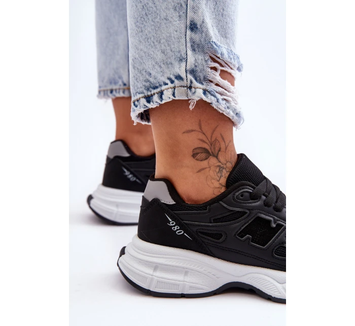 Modní Dámské Sportovní Boty S Síťovinou Černá Venice Modní Dámské Sportovní Boty S Síťovinou Černá Venice