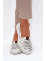 Baletky Z Přírodní Kůže  Bílé model 21690858 - VINCEZA