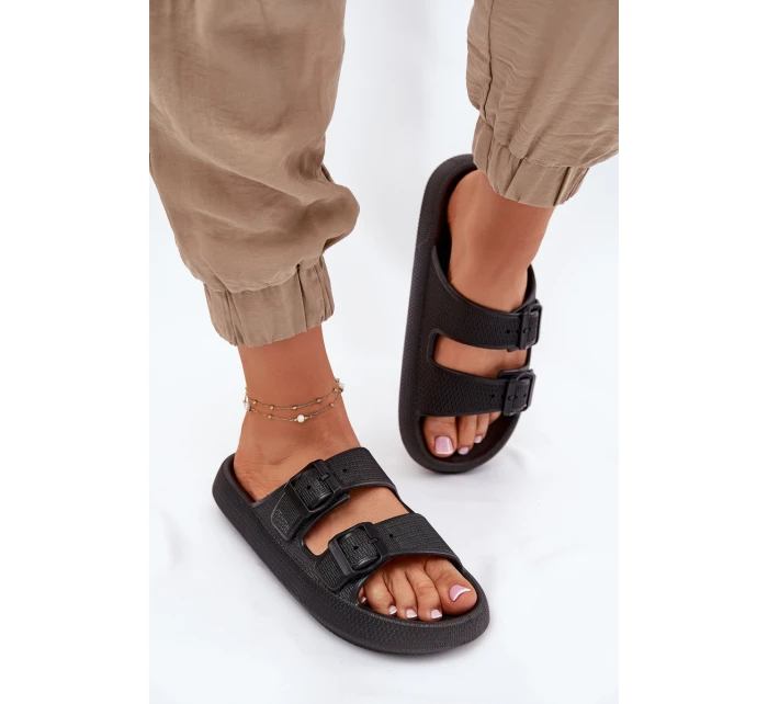 Dámské Sandały Na Platformě S Přezkami Černé Nitiana Dámské Sandały Na Platformě S Přezkami Černé Nitiana